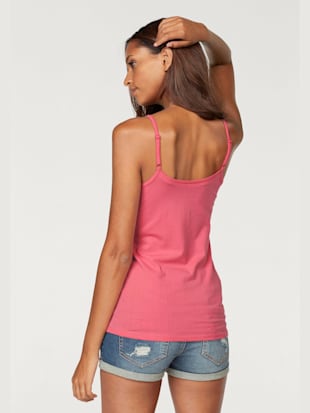 Lot de 2 débardeurs spaghetti h.i.s - Vivance - Abricot, Blanc