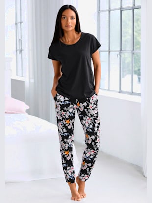 pyjama en deux parties - s.oliver - noir