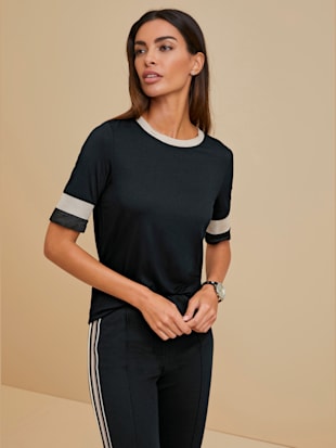 T-shirt à encolure ronde joli mélange de matières - Witt - Modalova
