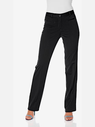 tailleur pantalon style professionnel élégant - ashley brooke - noir