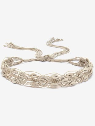 Ceinture superbe mélange de matières - LASCANA - Nature-blanc Naturel