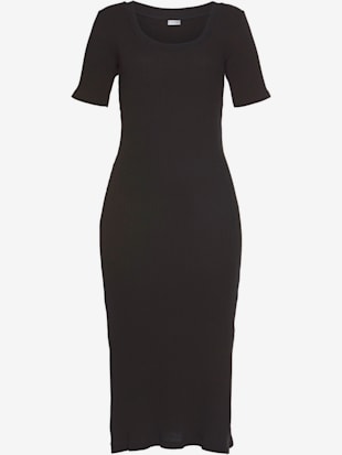Robe légère encolure ronde - LASCANA - Noir