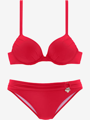 bikini push-up accessoires couleur argenté - s.oliver - rouge