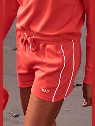 shorts short avec passepoil contrasté - h.i.s - rouge