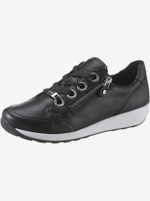 Baskets laçage et glissière - Ara - Noir