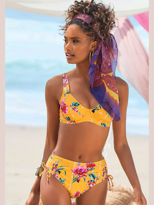 Bas de maillot de bain imprimé floral moderne - Sunseeker - Jaune Imprimé