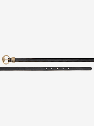 Ceinture+hanches+ceinture+sobre+avec+boucle+couleur+or+-+LASCANA+-+noir