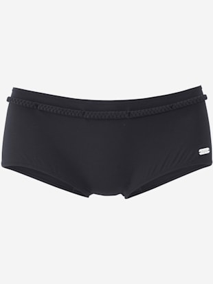 Bikini mini-short ceinture fantaisie tressée - Buffalo - Noir
