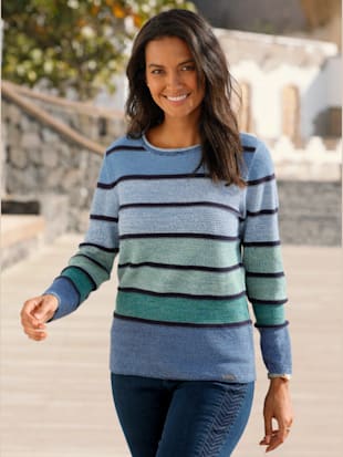 Pull encolure ronde qualité coton - Collection L - Modalova