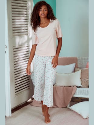 haut de pyjama t-shirt avec détails babylock - s.oliver - rose pâle