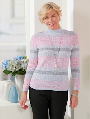 Pull à col montant jacquard - Witt - Modalova