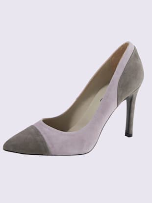 Escarpins fabriqué à la main en espagne - - Gris-anthracite