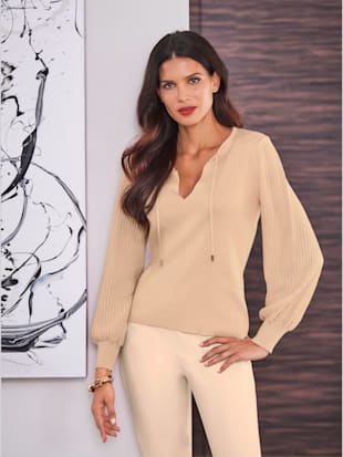 Pull toucher doux et agréable - Ashley Brooke - Couleur Ivoire