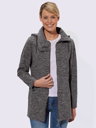 Veste polaire longueur amovible - Collection L - Moka Chiné