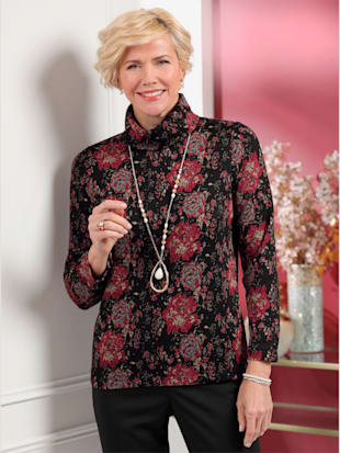 Pull à col roulé jacquard - Witt - Modalova