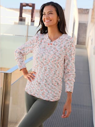 Pull à manches longues joli fil boutonné - Witt - Modalova