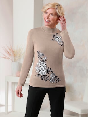 Pull à col montant jacquard - Witt - Modalova