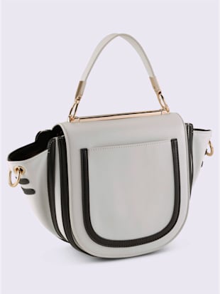 Sac coupe tendance - - Blanc-noir