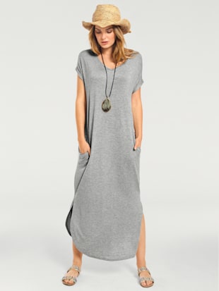 robe légère look décontracté moderne - linea tesini - gris-chiné