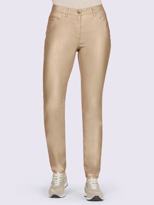 Pantalon revêtement métallique - Rick Cardona - Beige