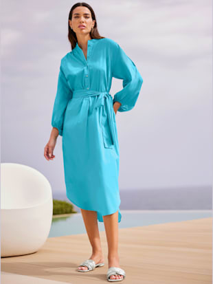 robe-chemisier qualité tissée - rick cardona - turquoise