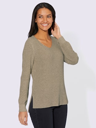 Pull à manches longues 50% coton - Collection L - Modalova