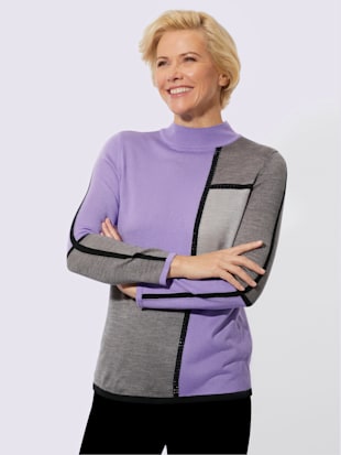 Pull à col montant motif intarsia - Witt - Modalova