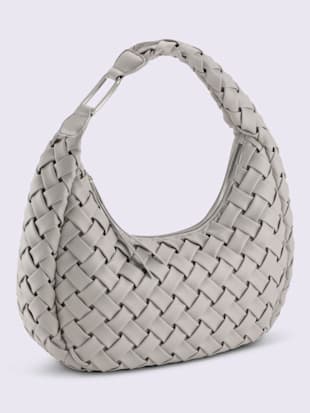 Sac+motif+tresse+decoratif+-++-+gris+pierre
