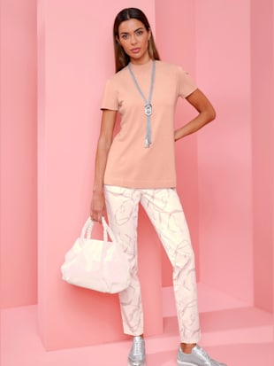 Pull tricot fin et doux - Rick Cardona - Couleur Poudre