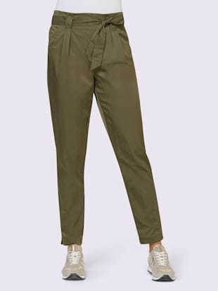 Pantalon style sac en papier tendance - Rick Cardona - Vert Olive