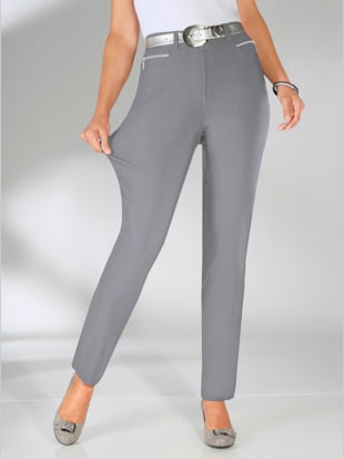 Pantalon confortable avec poches zippées - Stehmann Comfort line - Gris
