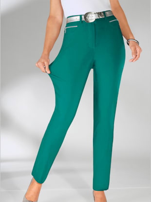 Pantalon confortable avec poches zippées - Stehmann Comfort line - Vert Émeraude