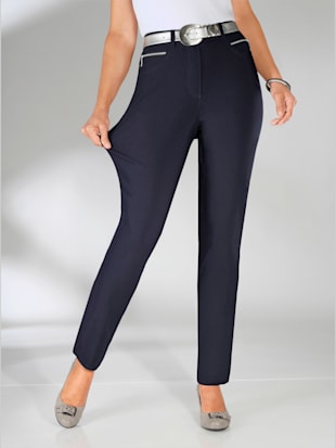 Pantalon confortable avec poches zippées - Stehmann Comfort line - Marine