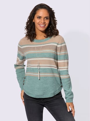Pull à manches longues 50% coton - Collection L - Modalova