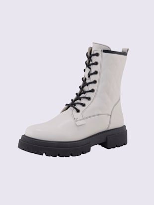 Bottines à lacets fabriqué au portugal - - Blanc-noir