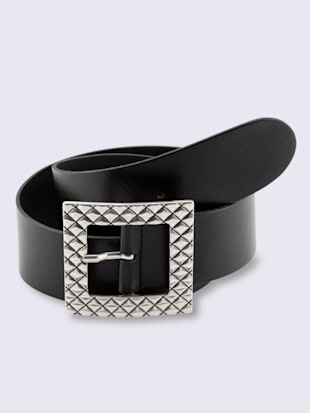 Ceinture+boucle+decorative+-++-+noir
