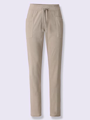 Pantalon velours imitation velours côtelé - Collection L - Modalova