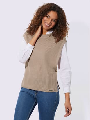 Pull à capuche 50% coton - Collection L - Modalova