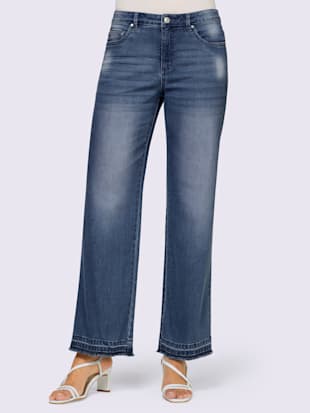 Jean style marlène ample - Linea Tesini - Bleu Blanchi