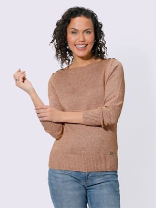 Pull à manches longues 50% coton - Collection L - Modalova