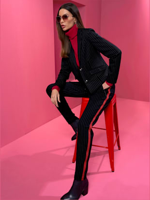 Blazer en jersey - Rick Cardona - Marine-écru À Rayures