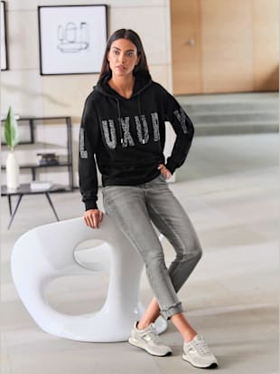 Sweat-shirt élégante inscription - Rick Cardona - Noir