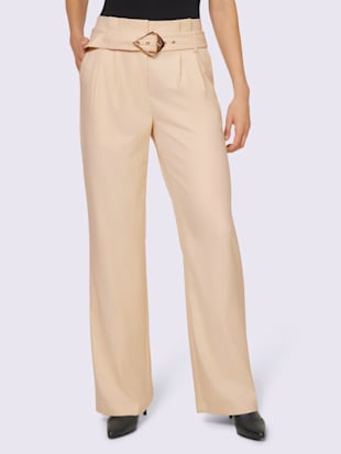 pantalon qualité flanelle confortable à porter - ashley brooke - couleur ivoire