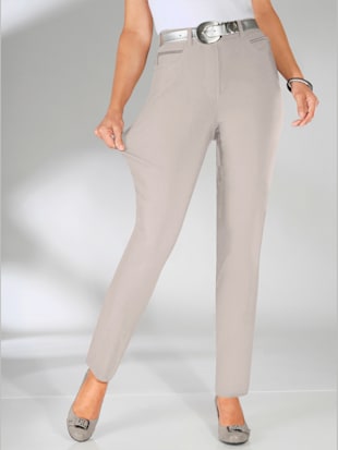 Pantalon confortable avec poches zippées - Stehmann Comfort line - Gris Pierre