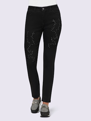 Pantalon push-up coupe 5 poches moderne - Rick Cardona - Noir