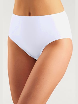 10 slips gainants pratiques - petite fleur - Blanc