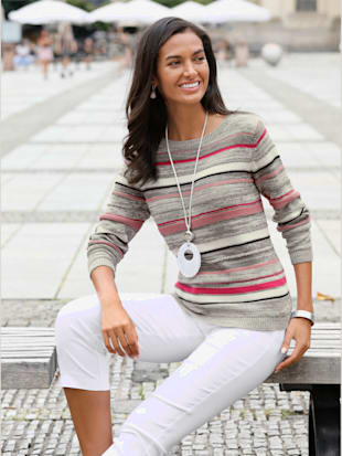 Pull à manches longues pur coton - Collection L - Modalova