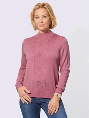 Pull à col montant avec motif ajouré - Witt - Modalova