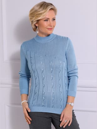 Pull à col montant perles fantaisie - Witt - Modalova
