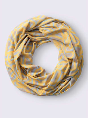 Tube imprimé mode -  - jaune soleil